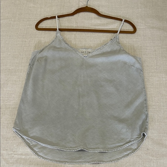 cloth & stone Tops - Cloth & Stone for Anthropologie Camisole Women’s S Light Gray Distressed Faded